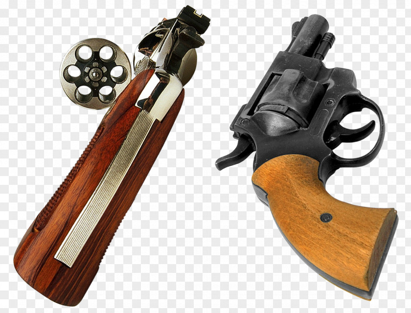 Gun Clipart Trigger Revolver Firearm Cylinder Weapon PNG