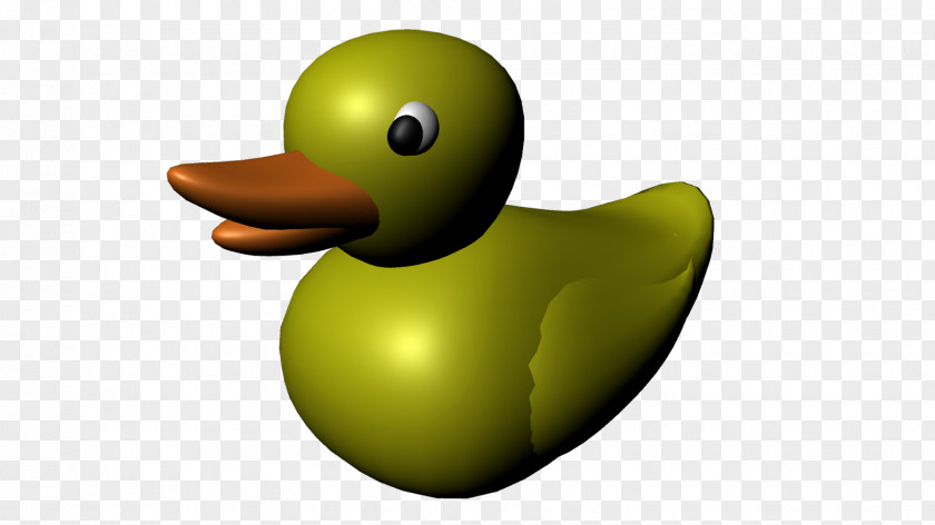 Rubber Duck Beak Green PNG