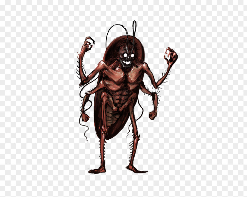 Cockroach Humanoid Insectoid Extraterrestrial Life Art PNG