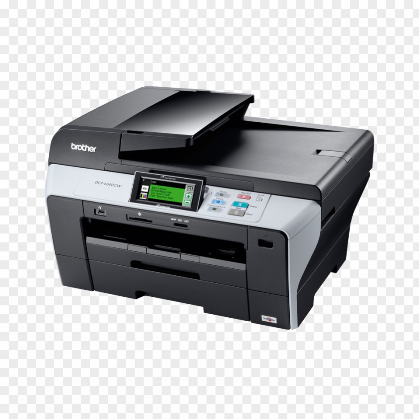 Green Inkjet Multi-function Printer Brother Industries Device Driver Printing PNG