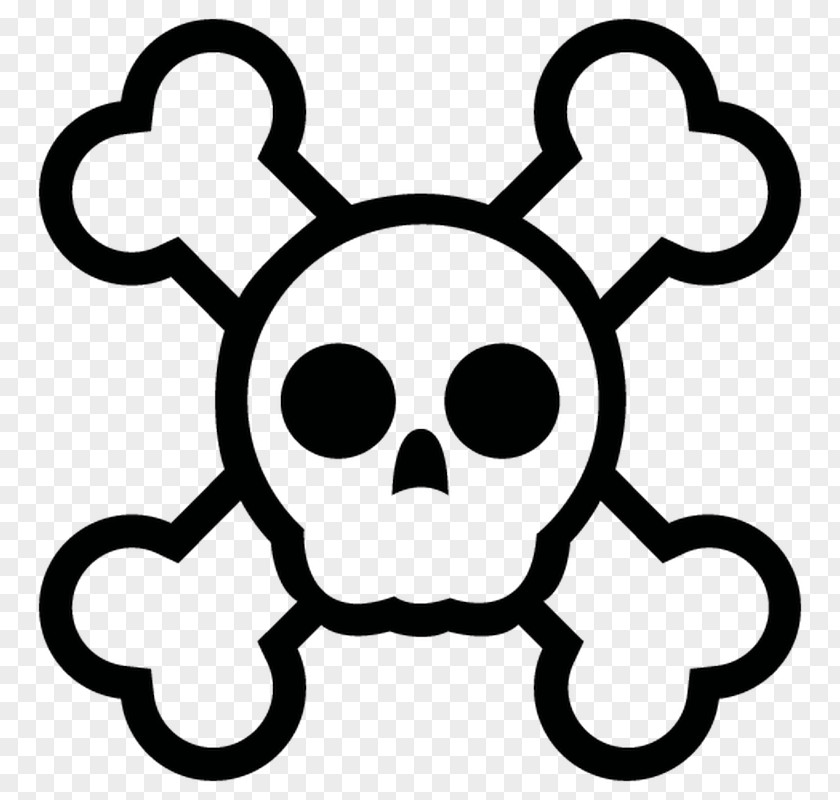 Skull And Crossbones Bones Clip Art PNG