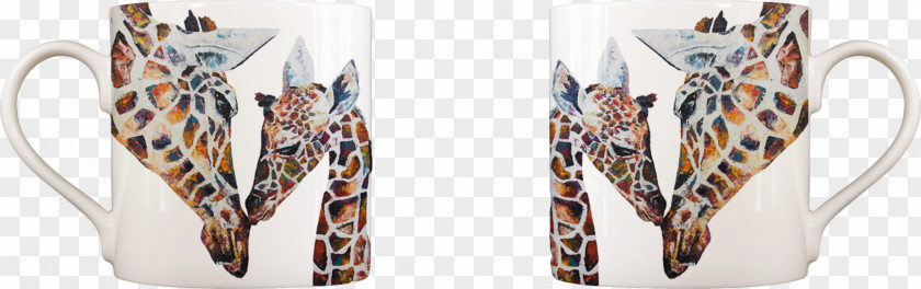 Chinese Bones Mug Giraffe Bone China Coffee Cup PNG