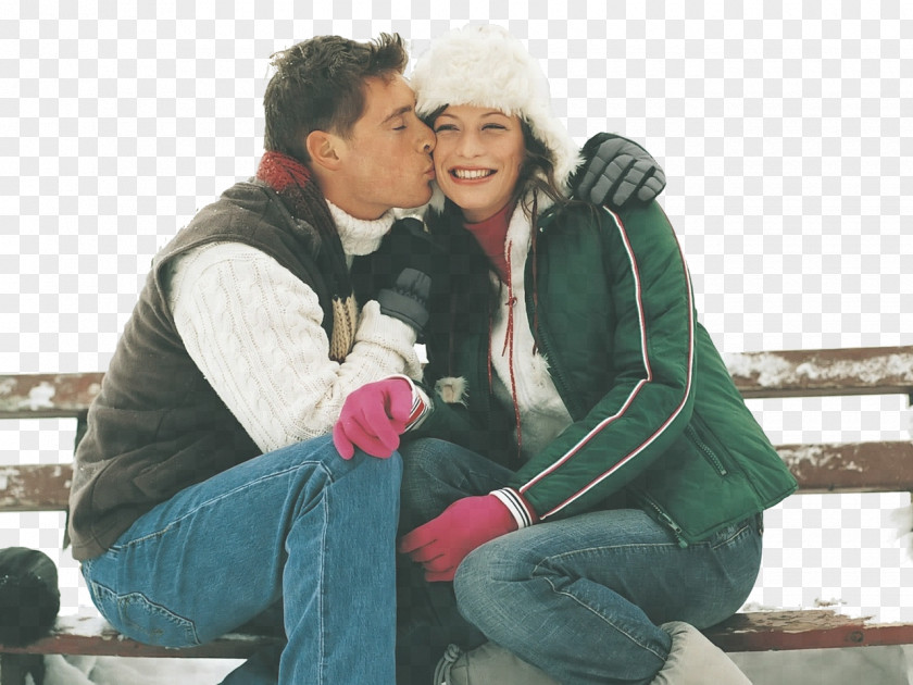 Couples Love Romance Kiss Christmas Feeling PNG