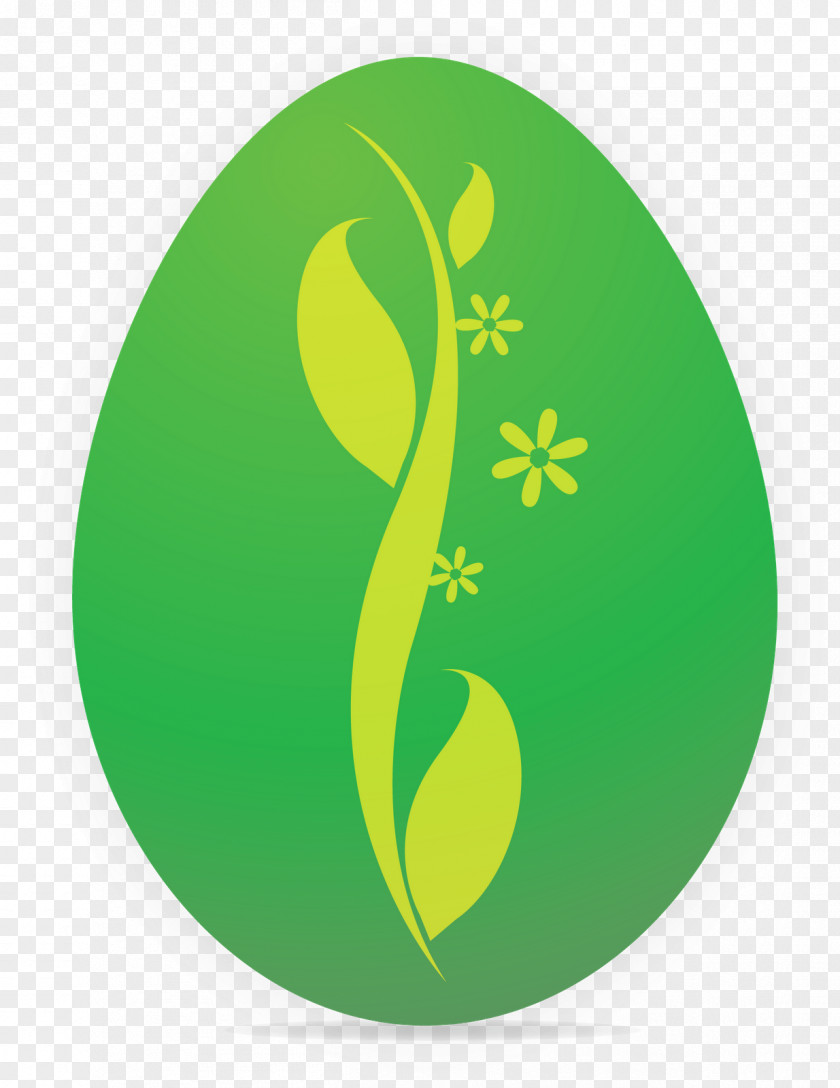Design Leaf Easter Font PNG