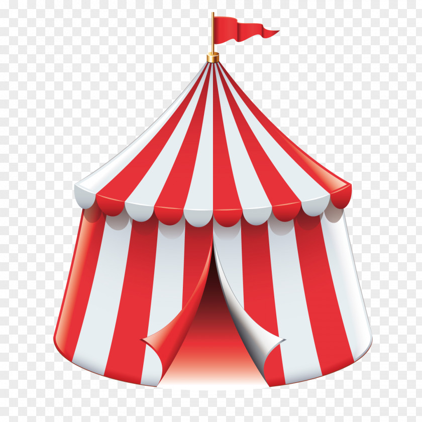 Fine Circus Garden Tent Stock Illustration PNG