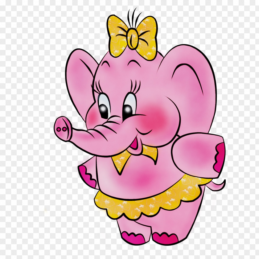 Sticker Pink Cartoon Character Finger M Heart PNG