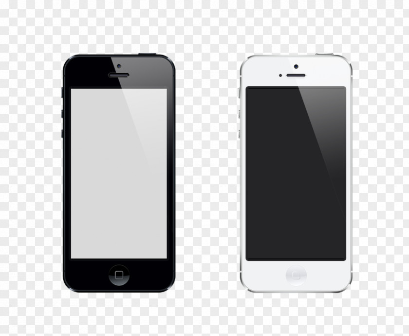 Two Mobile Phones IPhone 4S 5 IOS Telephone Tethering PNG