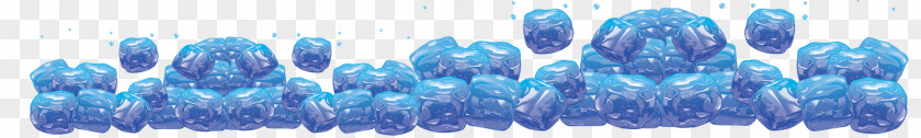 Posters Water Shading Blue Ice Cube PNG