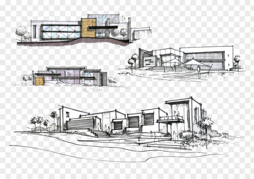 Design Architecture Architectural Drawing Sketch PNG