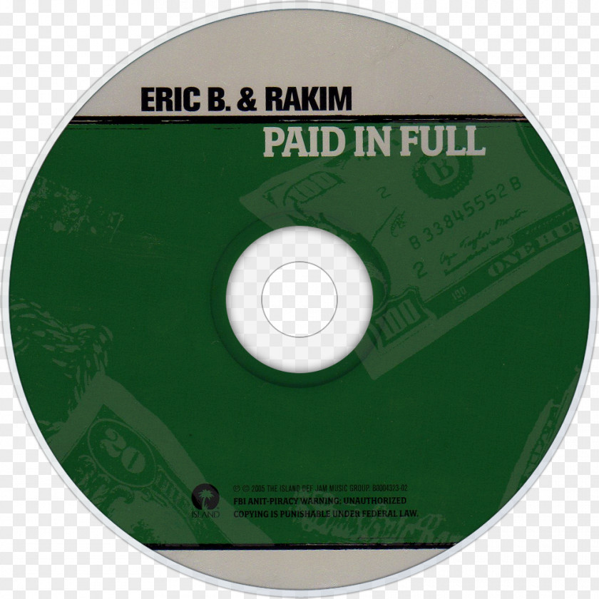 Paid In Full Compact Disc Brand Disk Storage PNG
