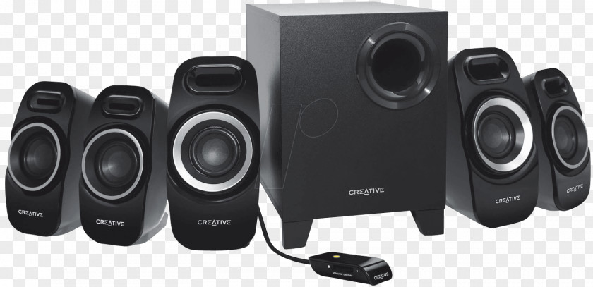 Speakers Computer 5.1 Surround Sound Loudspeaker Creative Technology Subwoofer PNG