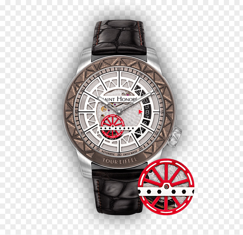 Eiffel Tower Watch Steel Monument PNG