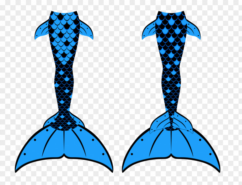 Mermaid Tail Cobalt Blue Electric PNG