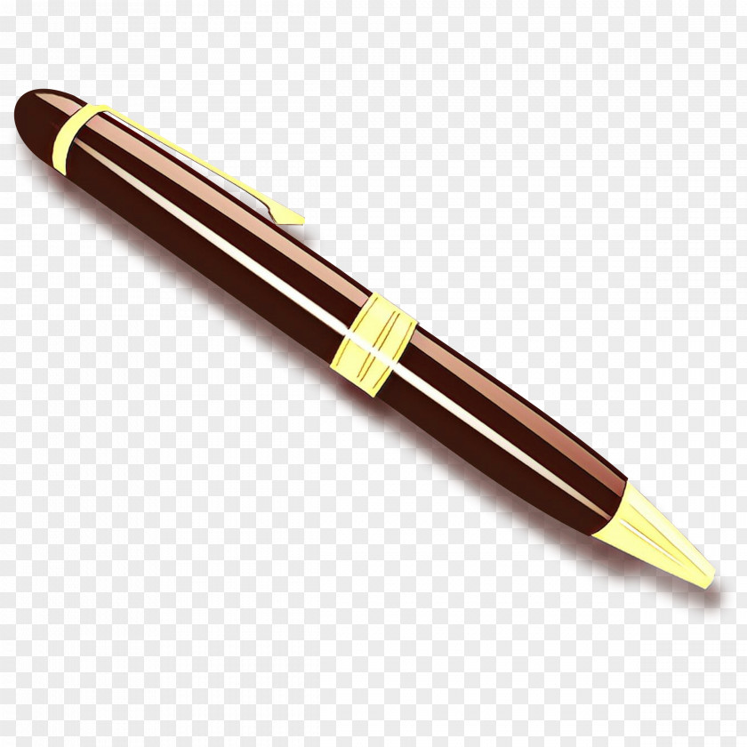 Metal Ball Pen Office Supplies Brown Material Property Writing Implement PNG