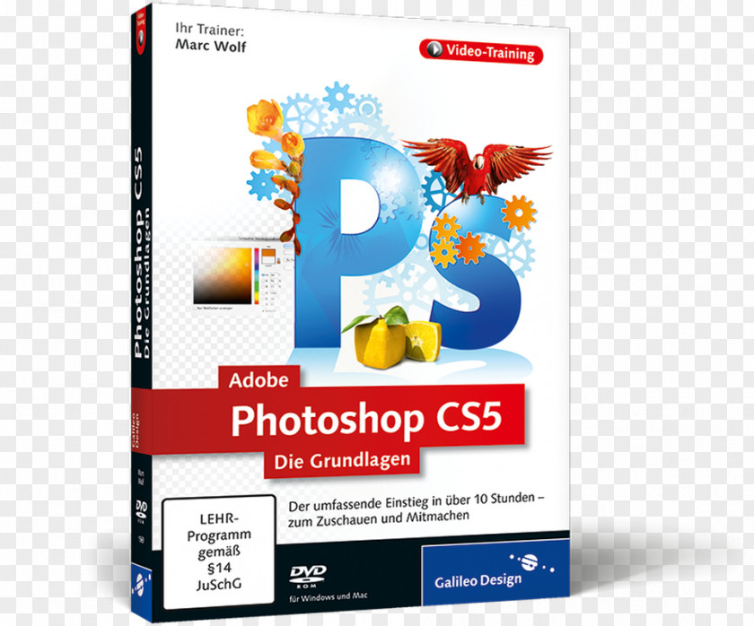Zum Zuschauen Und Mitmachen ; DVD-ROM Für Windows Mac Adobe Systems Computer Software TextWindows 10 Dvd Cover Photoshop CS5: Die Grundlagen Der Umfassende Einstieg In über Stunden PNG