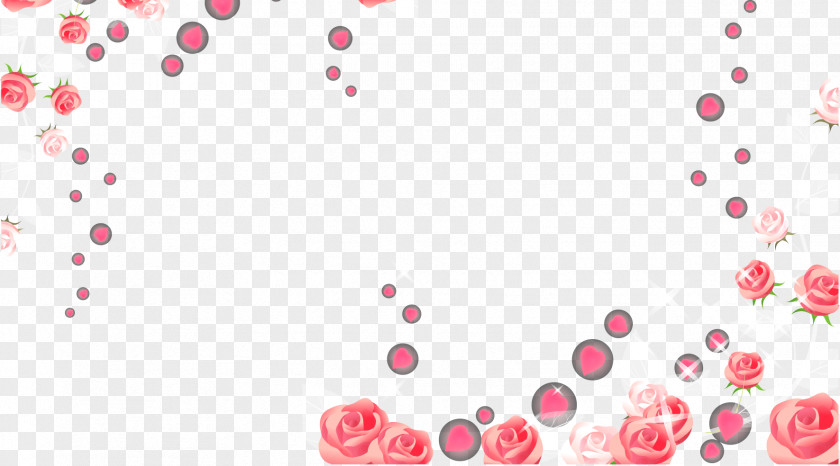 Beautiful Flower Decoration Pattern Red PNG