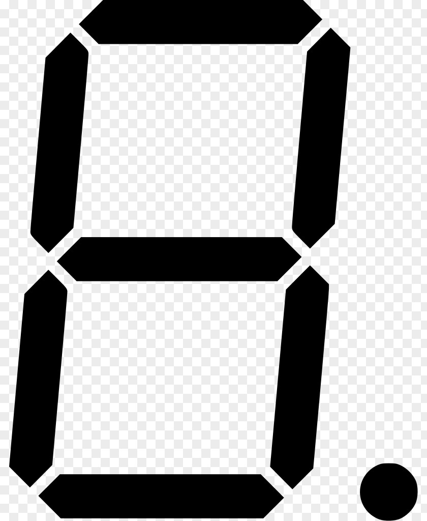 Sevensegment Display Sticker Redbubble Number PNG