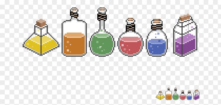 Sprite Pixel Art Potion PNG