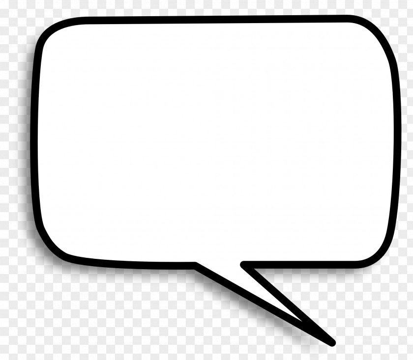 Square Speech Bubble Car Black And White PNG