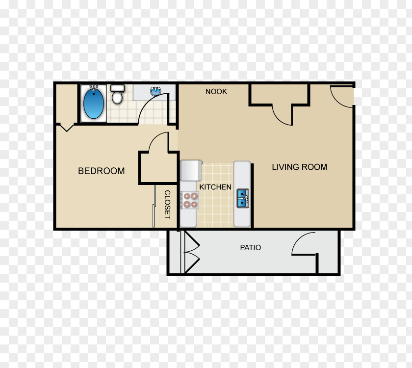 Apartment Floor Plan Bedroom PNG