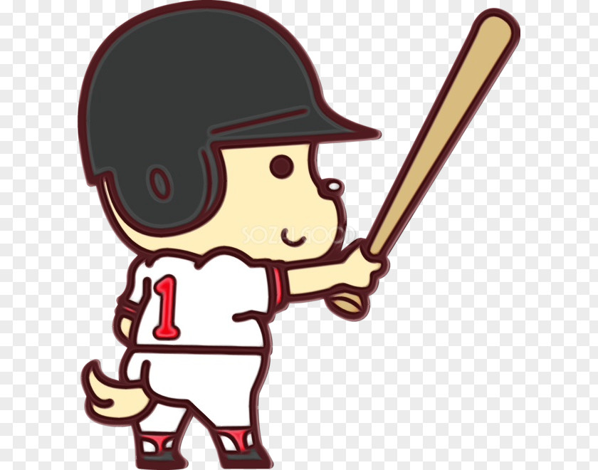 Cap Batting Helmet Bat Cartoon PNG