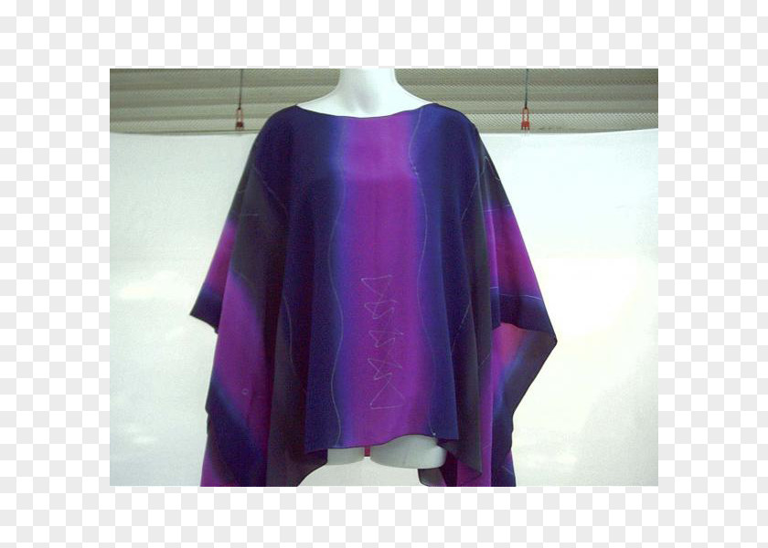 Purple Outerwear Silk Pink Poncho PNG