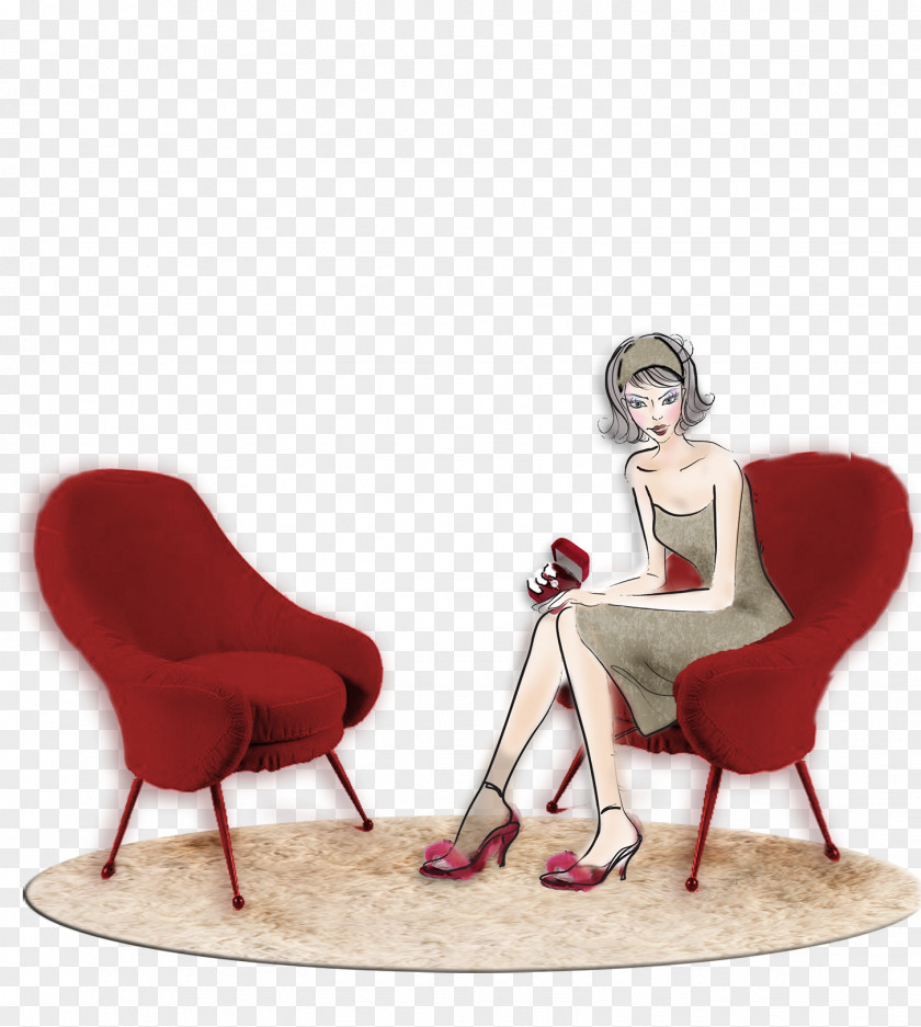 Beauty Chair Designer Computer File PNG