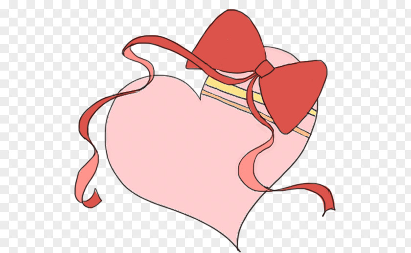 Love Bow Valentine's Day Heart Illustration PNG