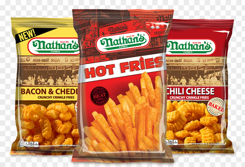 Nathan's Hot Dog Eating Contest French Fries Bacon Vegetarian Cuisine Potato Chip PNG