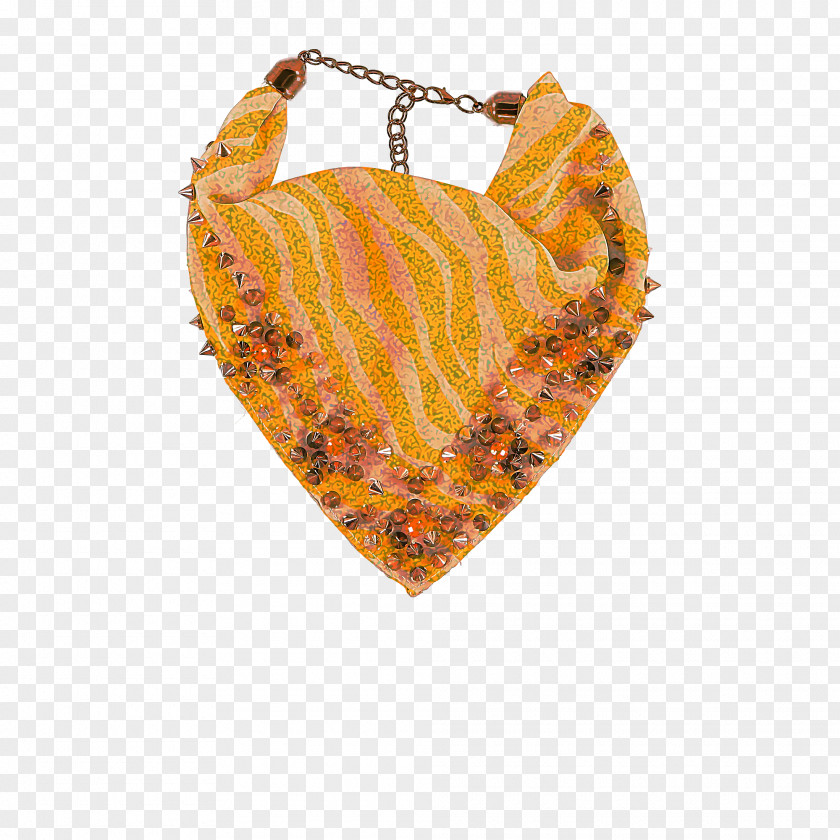 Neck Stole Orange Background PNG