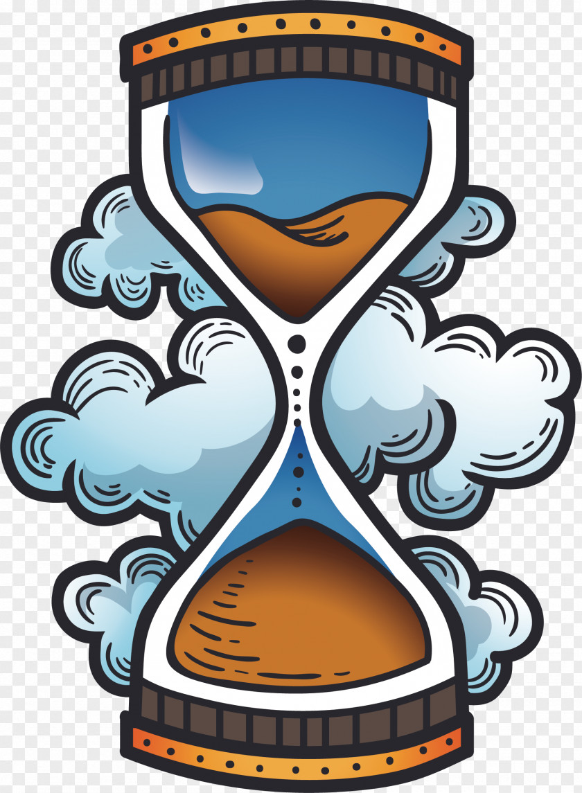 Passing The Hourglass Sands Of Time Clock PNG