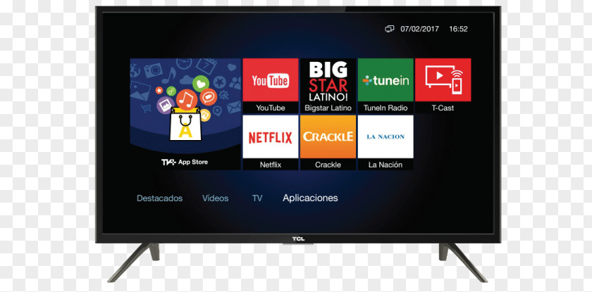 Tv Smart TV LED-backlit LCD TCL Corporation Television 1080p PNG