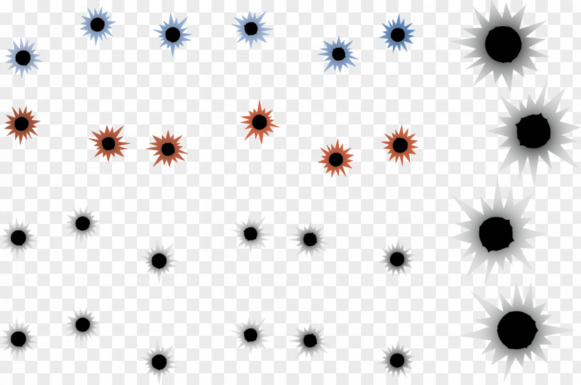 Vector Bullet Holes Euclidean Computer File PNG