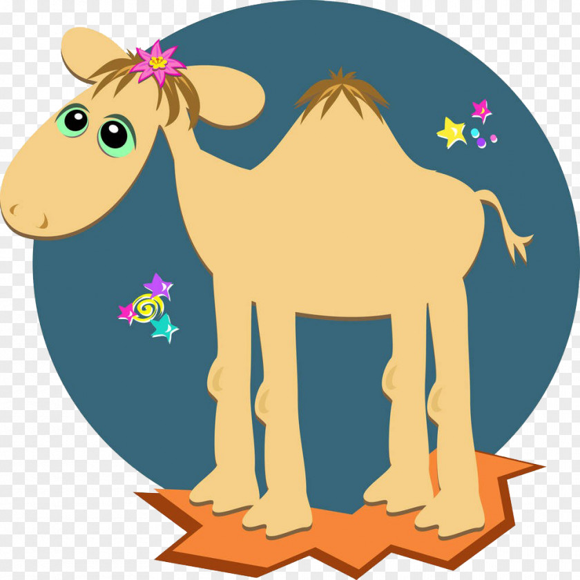 Cartoon Hand Painted Camel Royalty-free Drawing Clip Art PNG