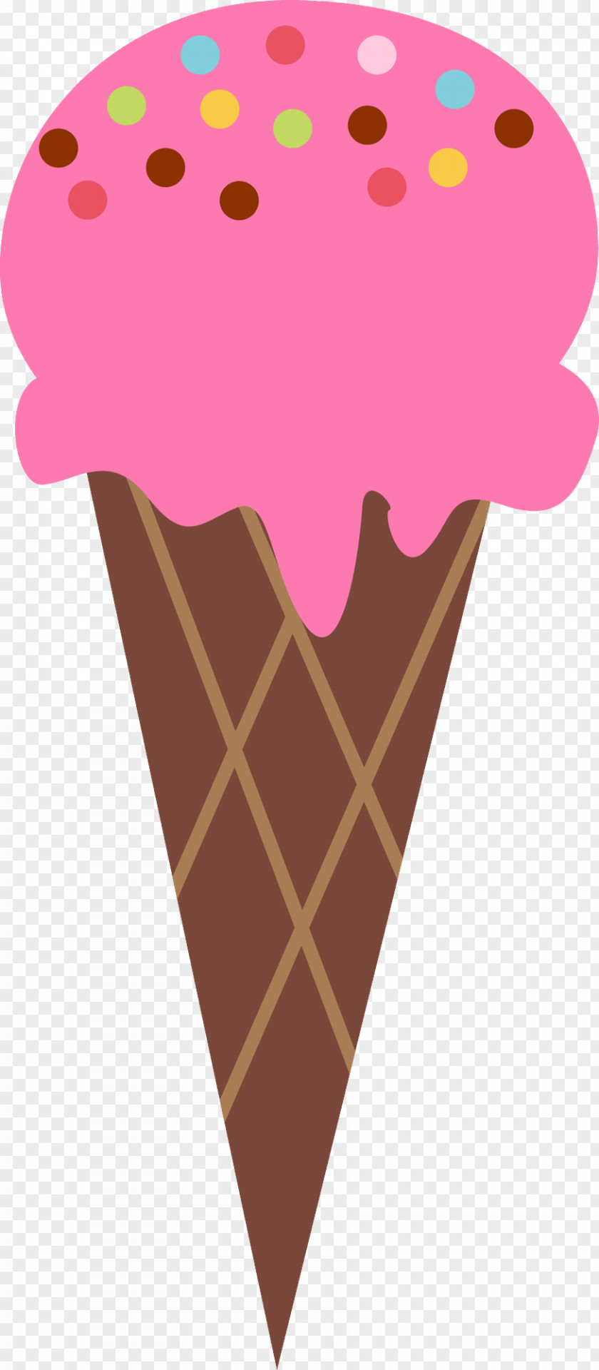 Chocolate Ice Cream Cone PNG