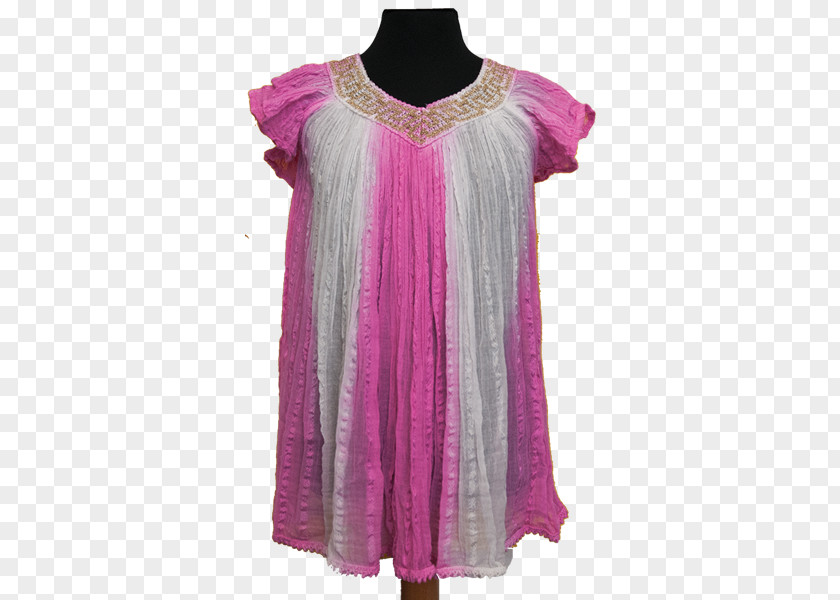 Dress Sleeve Nightwear Pink M Blouse PNG