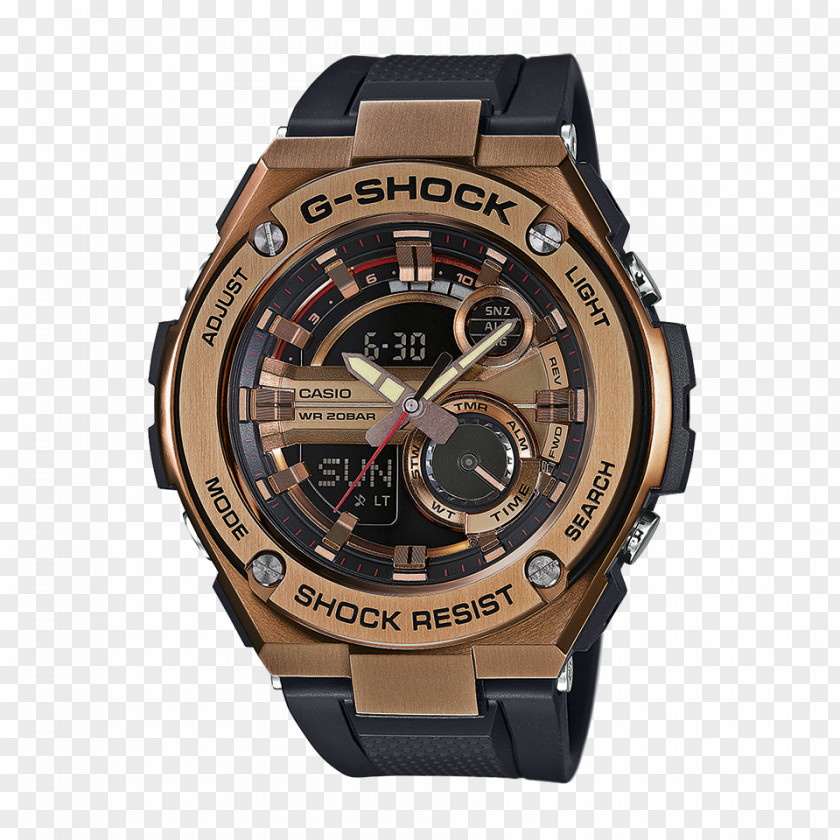 Gst G-Shock Shock-resistant Watch Casio Water Resistant Mark PNG