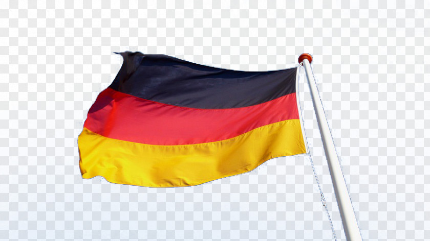 The German Flag Flying In Wind Of Germany Icon PNG