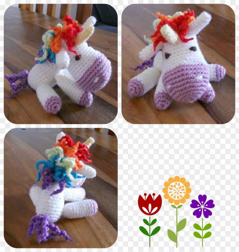 Unicorn Crochet Stuffed Animals & Cuddly Toys Amigurumi Pattern PNG