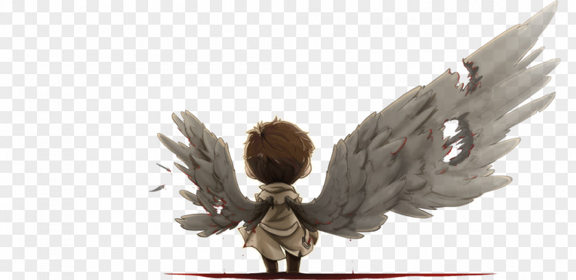 Angel Baby Castiel Dean Winchester Crowley Fan Art PNG