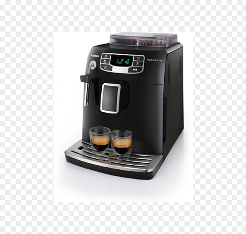 Automatic Coffee Machine With Cappuccinatore15 BarBlackOthers Espresso Machines Philips Saeco Intelia Deluxe HD8900 HD8751 Focus PNG