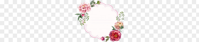 Cartoon Watercolor Painted Peony Flower Background Border PNG watercolor painted peony flower background border clipart PNG