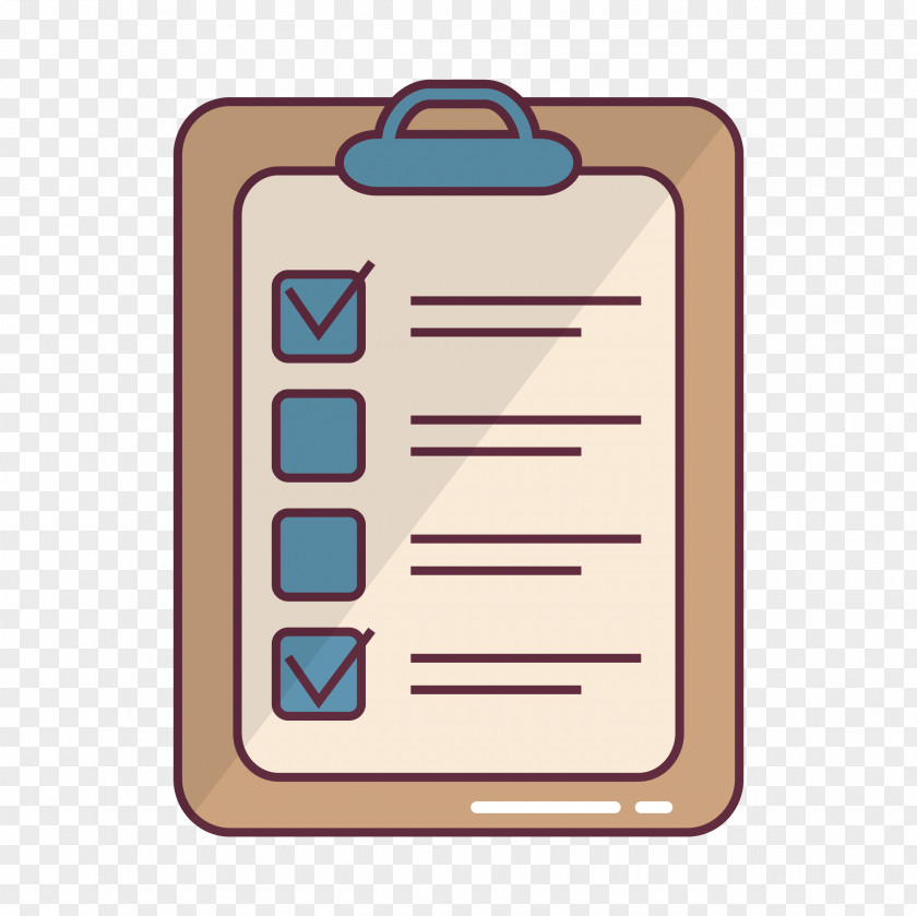 Checklist Cartoon Clip Art PNG