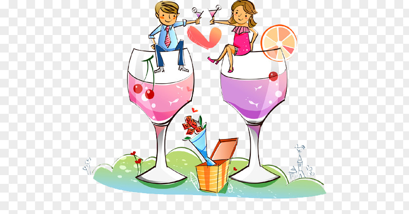 Cheers Illustration Of Men And Women Cartoon Royalty-free Stock PNG