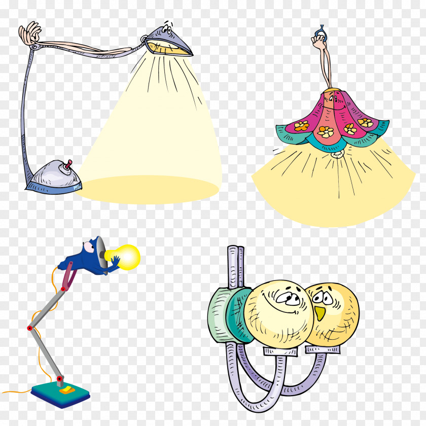 Comics Lamp Creative Collection Download Clip Art PNG