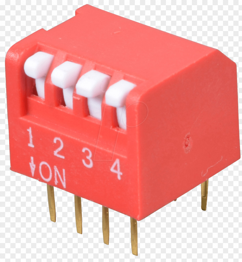 Electronic Component Electrical Switches DIP Switch Dual In-line Package PNG