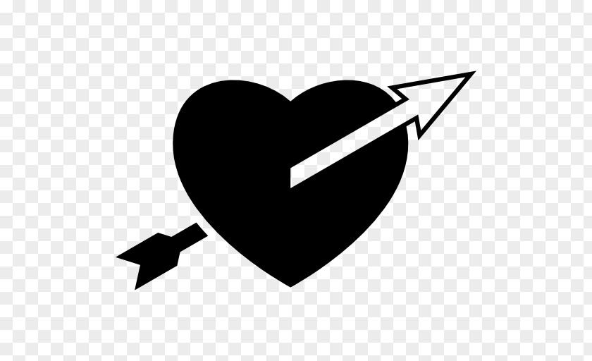 Straight Arrow Heart Cupid PNG