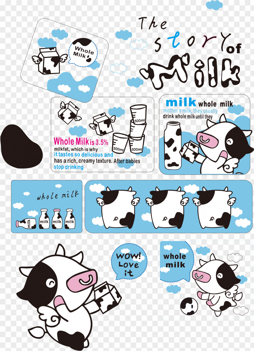 Cute Cow Milk Cow's Dairy Cattle PNG