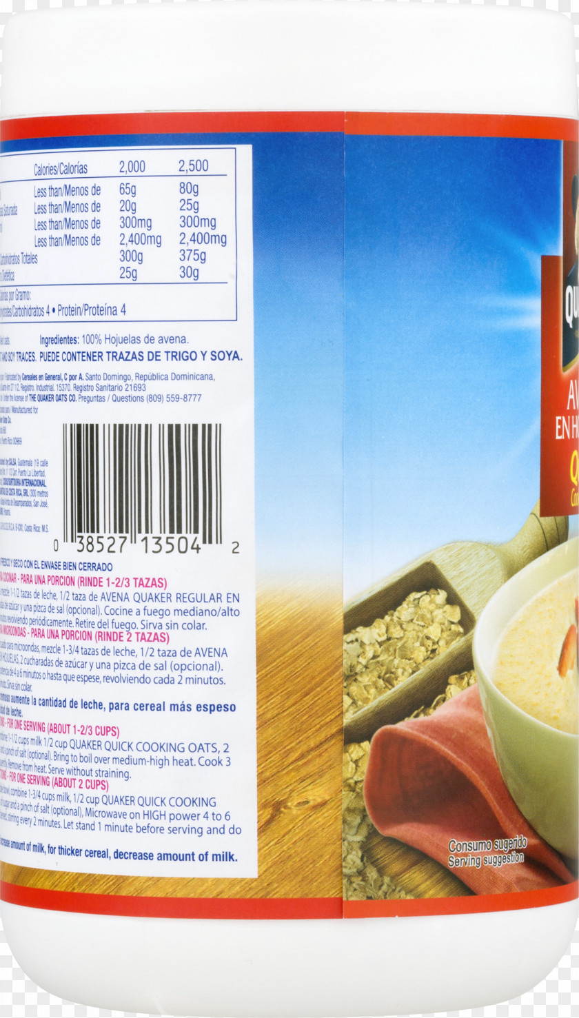 Font Quaker Oats Food Company Nutrition Facts Label PNG