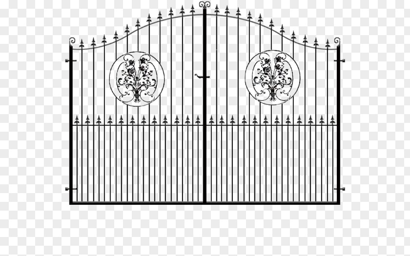 Gate Electric Gates Window Wrought Iron Door PNG